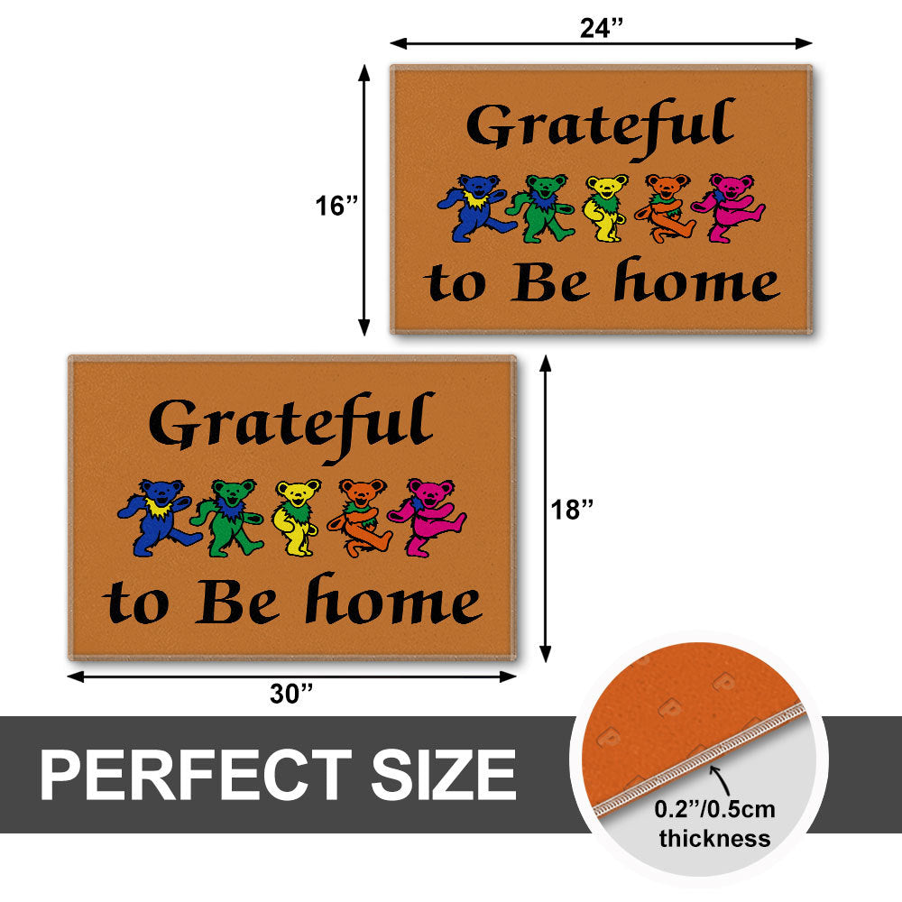 The Grateful Dead Bears Grateful To Be Home Doormat