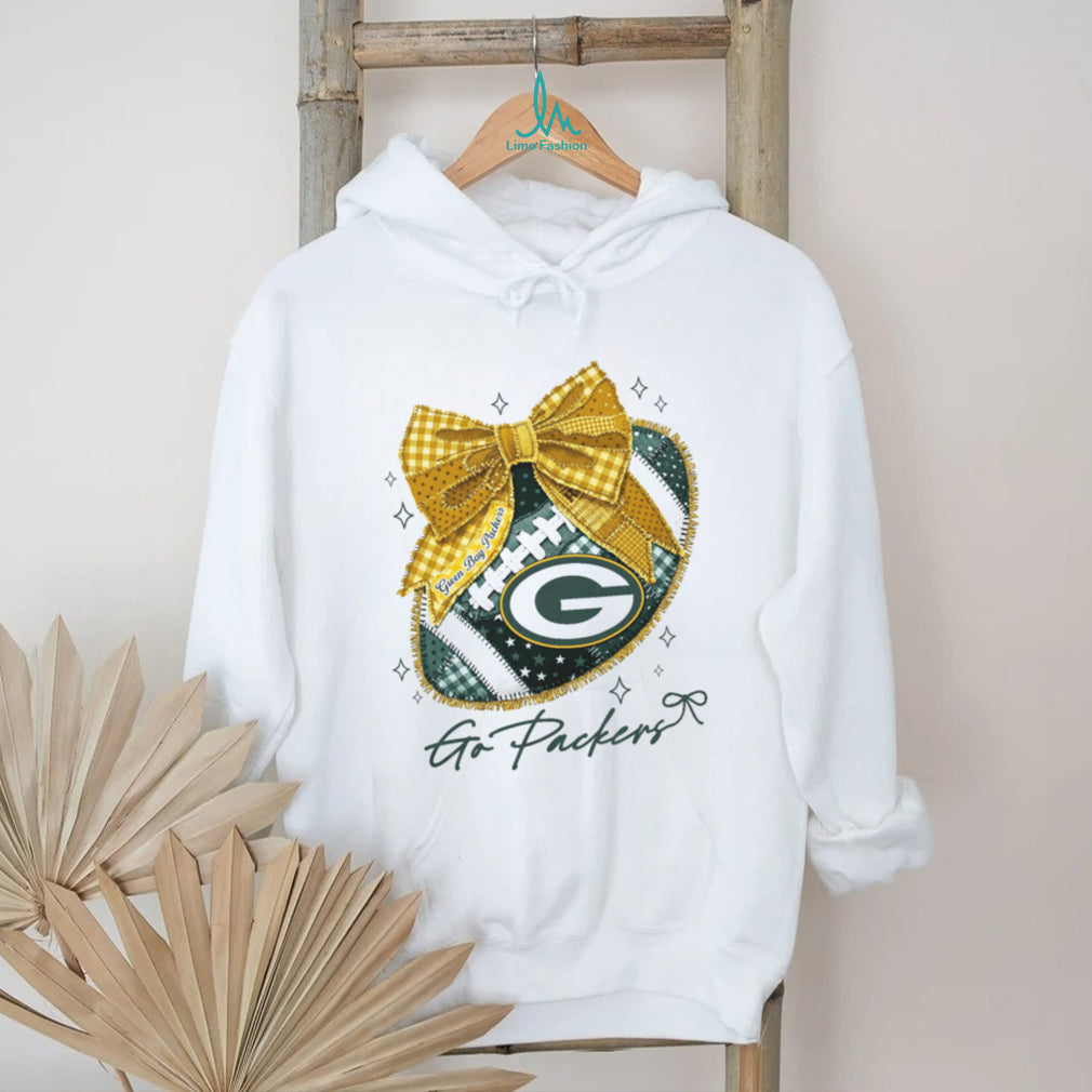 Green Bay Packers Go Packers Football Coquette Bow T Shirt