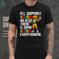 Green Bay Packers Mascot Cheesehead Autism Awareness Support T Shirt