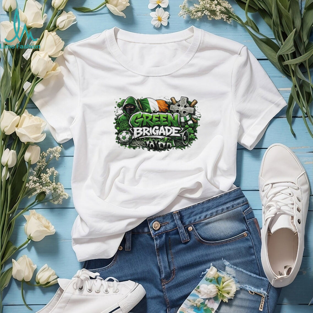 Green Brigade Celtic FC Supporters Ultras Football Graphic T Shirt