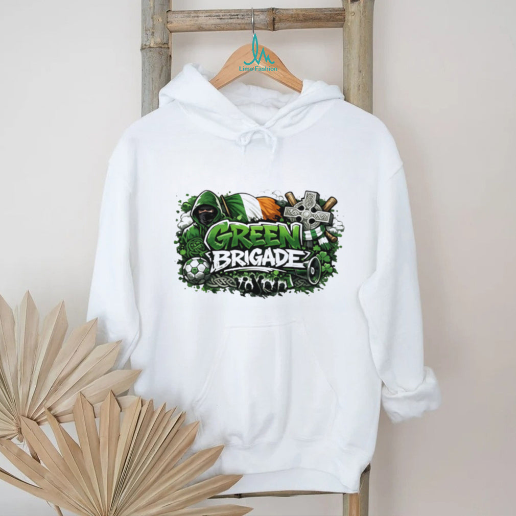 Green Brigade Celtic FC Supporters Ultras Football Graphic T Shirt