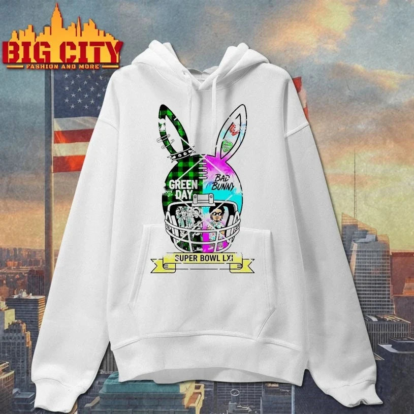Green Day x Bad Bunny Helmet Design
