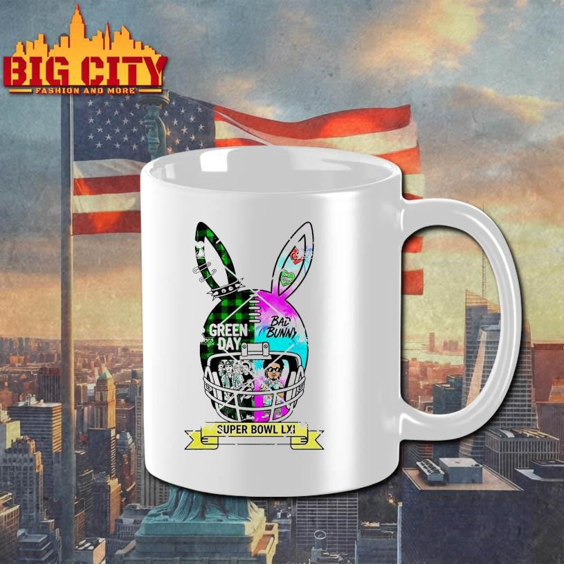 Green Day x Bad Bunny Helmet Design Shirt