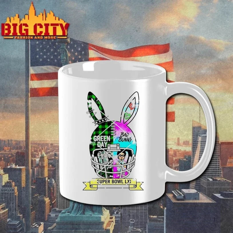 Green Day x Bad Bunny Helmet Design