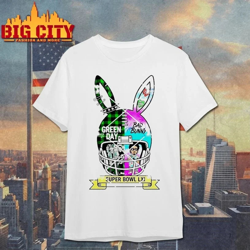 Green Day x Bad Bunny Helmet Design