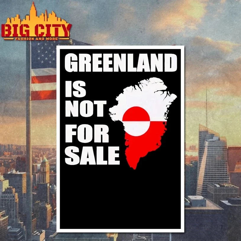 Greenland Is Not For Sale Map t-shirt