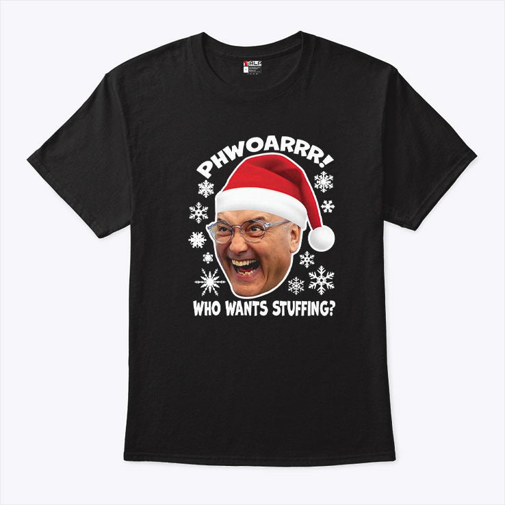 Gregg Wallace Phwoarrr Who Wants Stuffing T Shirt