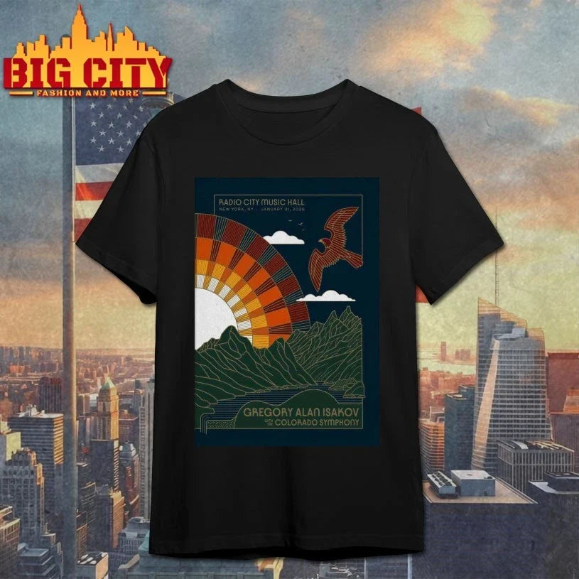 Gregory Alan Isakov Jan 31 2026 Radio City Music Hall New York NY Poster shirt