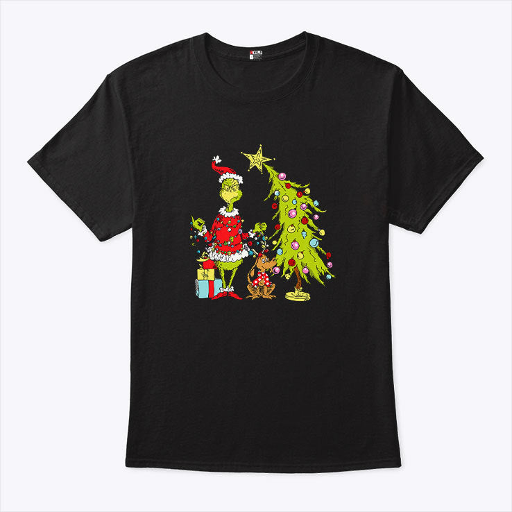 Grinch Christmas Tree T Shirt