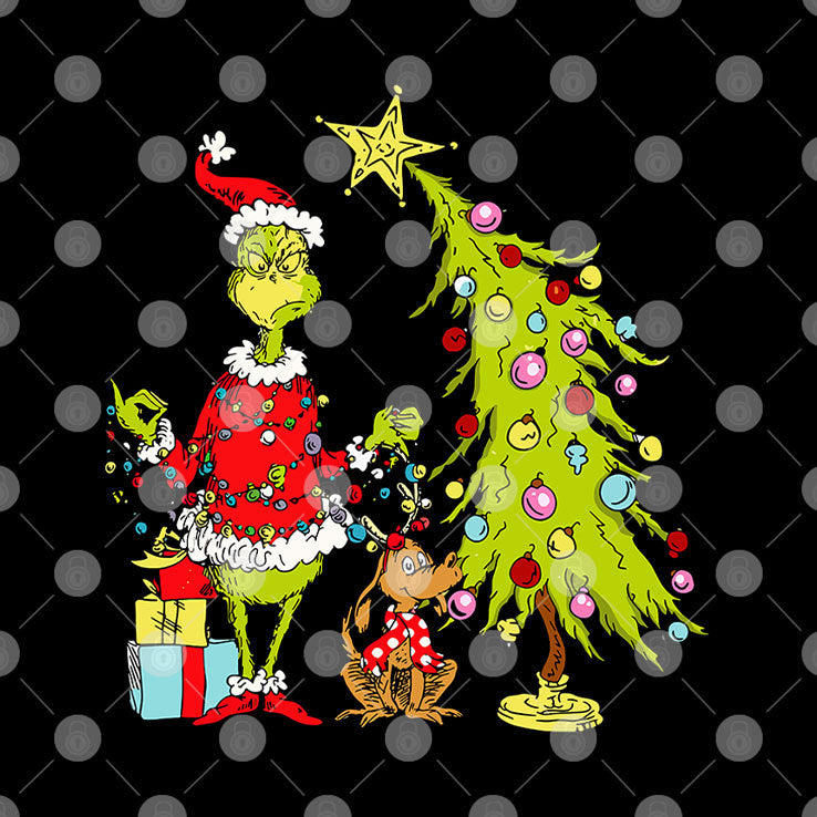 Grinch Christmas Tree T Shirt