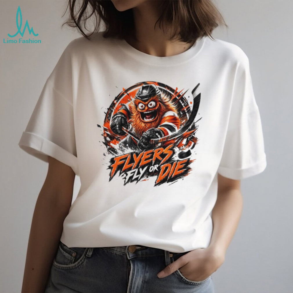 Gritty Flyers Fly Or Die Philadelphia Hockey Fan Vintage Distressed Men Women T Shirt