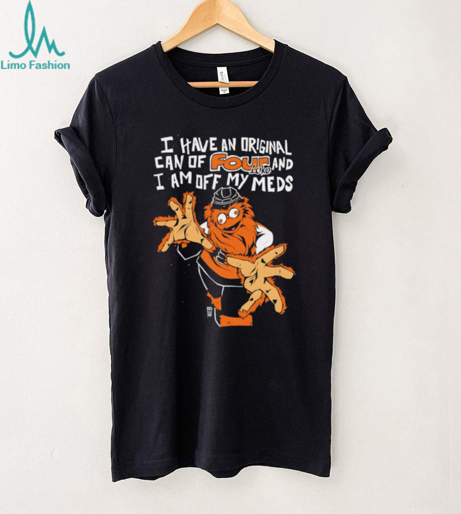 Gritty Original Four Loko I Am Off My Meds Funny Mascot T Shirt