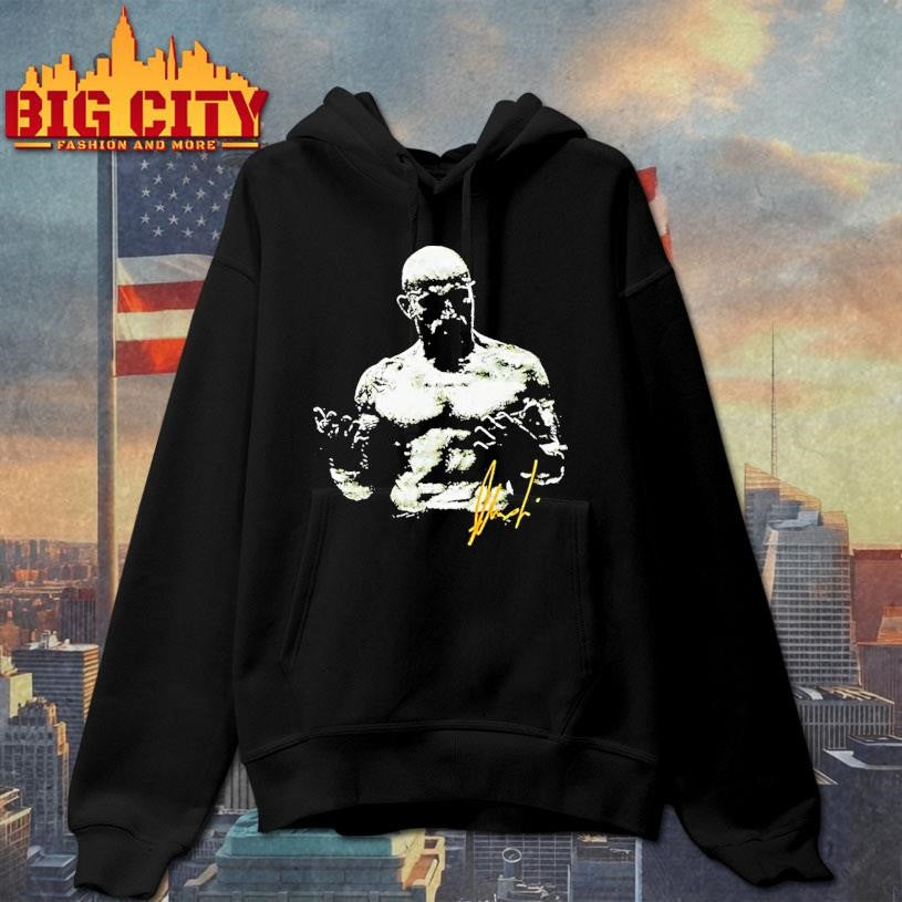 Gritty Stylized Alex Pereira Poatan Portrait Signature Shirt