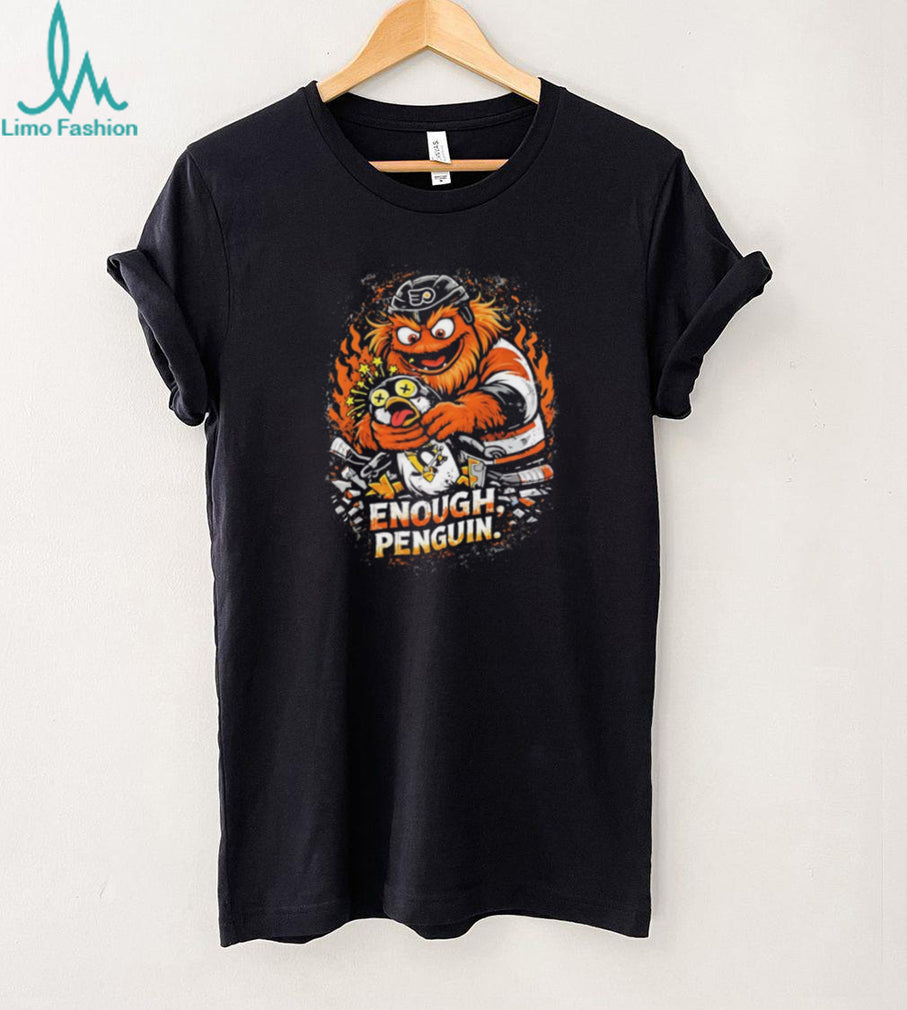 Gritty vs Penguin Enough Penguin Philadelphia Flyers Rivalry T Shirt