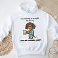 Grumpy Monday Morning Dachshund In Robe Coffee T Shirt