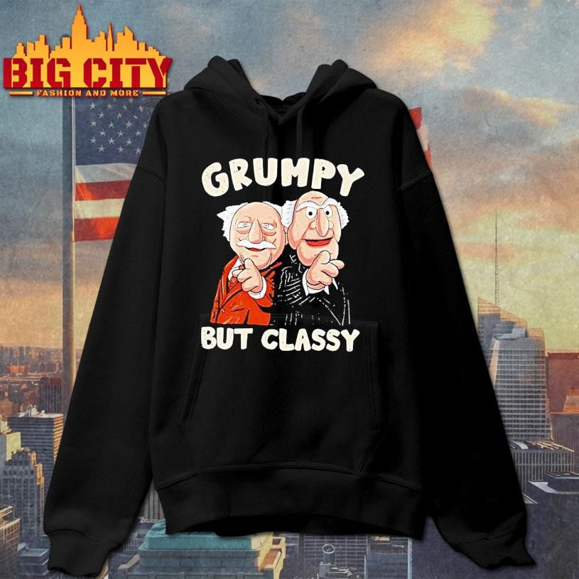 Grumpy Statler And Waldorf Muppets Old Men Pointing And Laughing Comedy Character But Classy Shirt