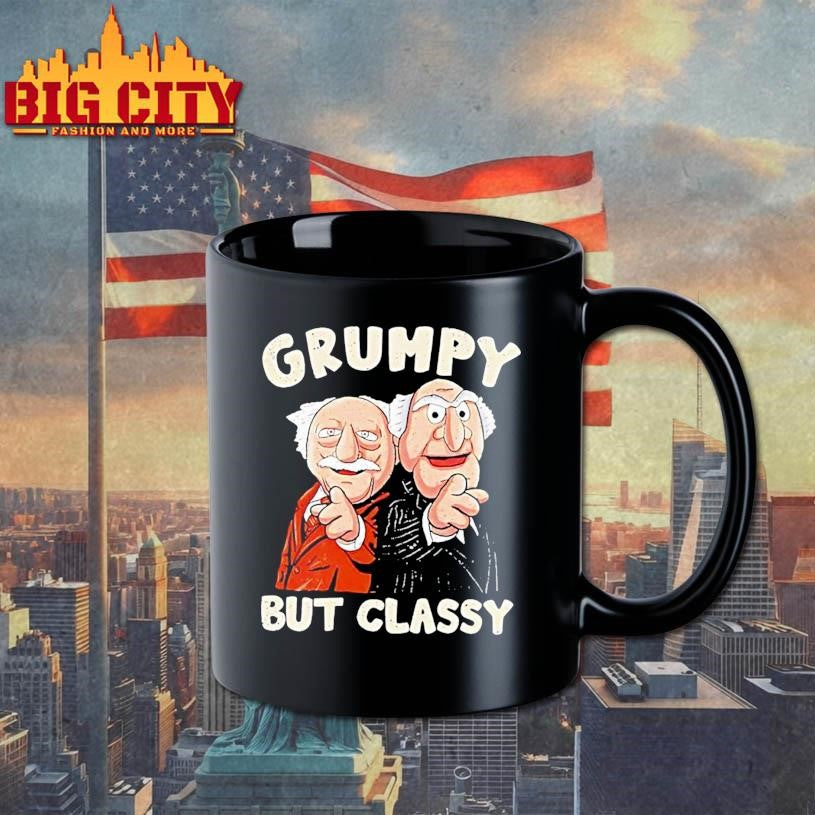 Grumpy Statler And Waldorf Muppets Old Men Pointing And Laughing Comedy Character But Classy Shirt