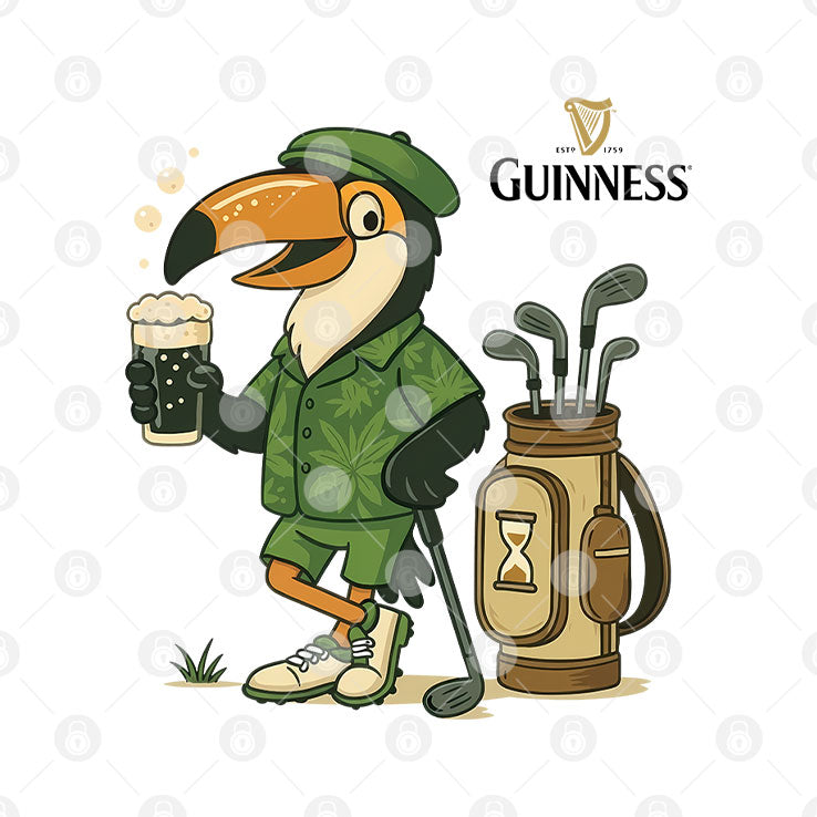 Guinness Golf Toucan Beer St Patrick Day T Shirt