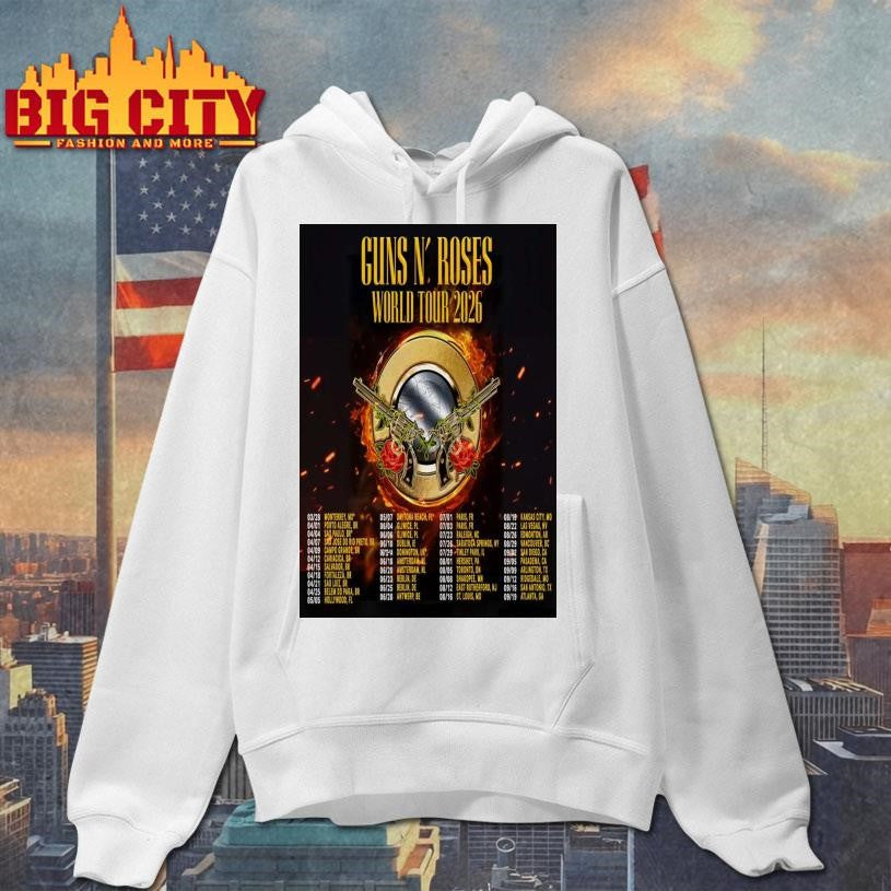 Guns N’ Roses World Tour 2026 Poster Shirt