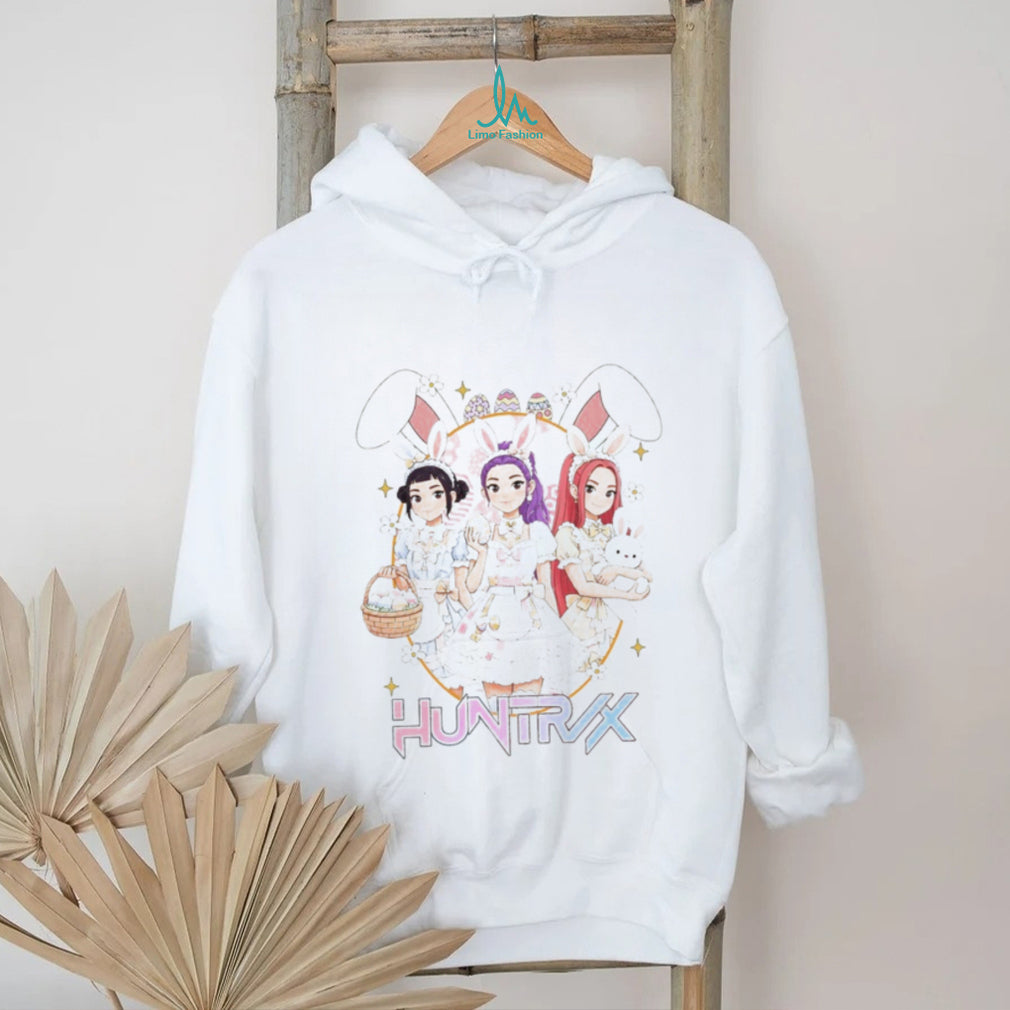 HUNTRX Anime Style Easter Bunny Girls Kawaii Pastel Graphic T Shirt