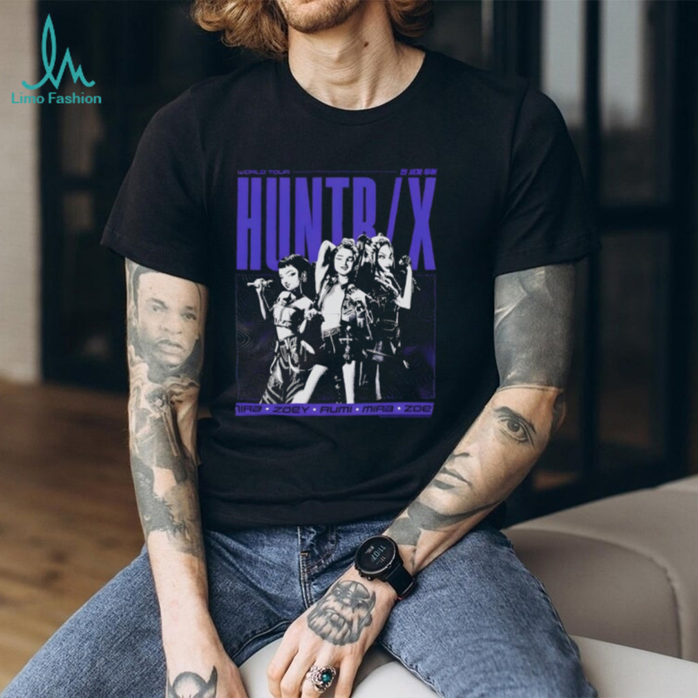 HUNTRX K Pop Style Girl Group World Tour Graphic Streetwear T Shirt