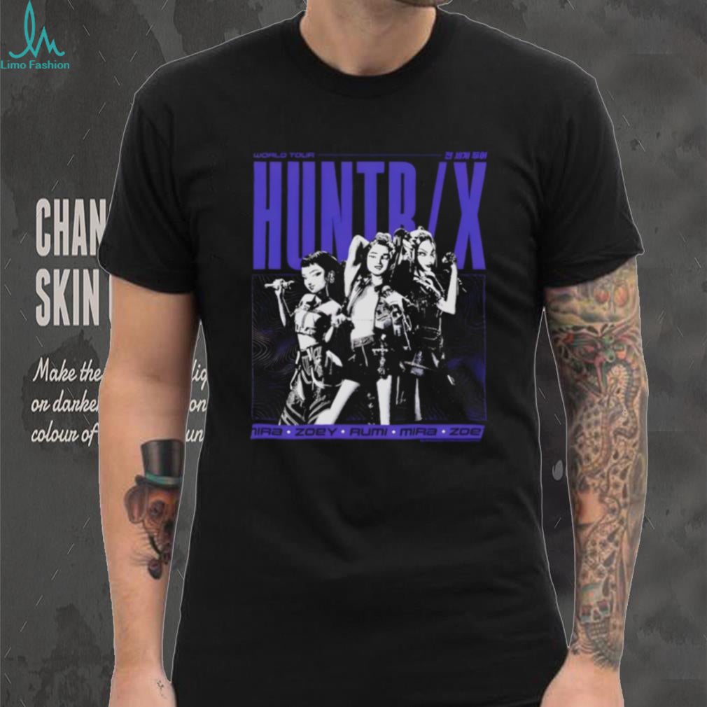 HUNTRX K Pop Style Girl Group World Tour Graphic Streetwear T Shirt