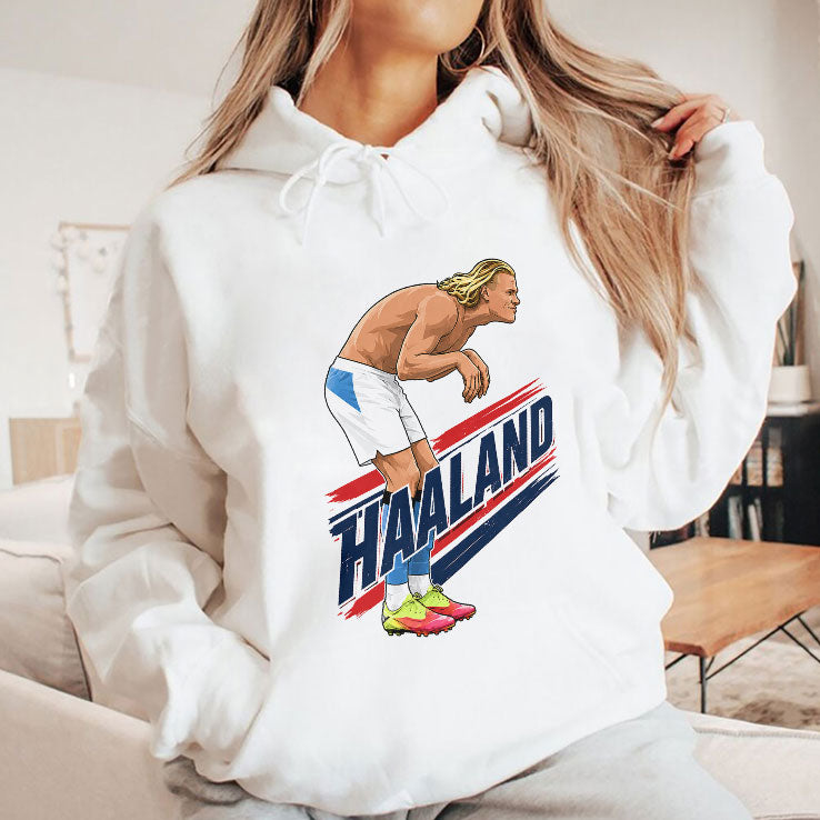 Haaland Cartoon Soccer T Shirt