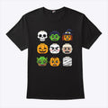 Halloween Building Brick Head Pumpkin Ghost Zombie Boys T Shirt
