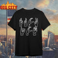 Hand Sign Language Fuck ICE t-shirt