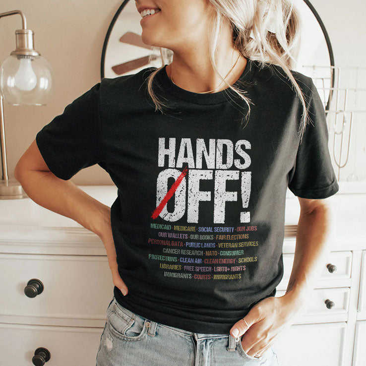 Hands Off Medicaid Medicare Social Security Shirt