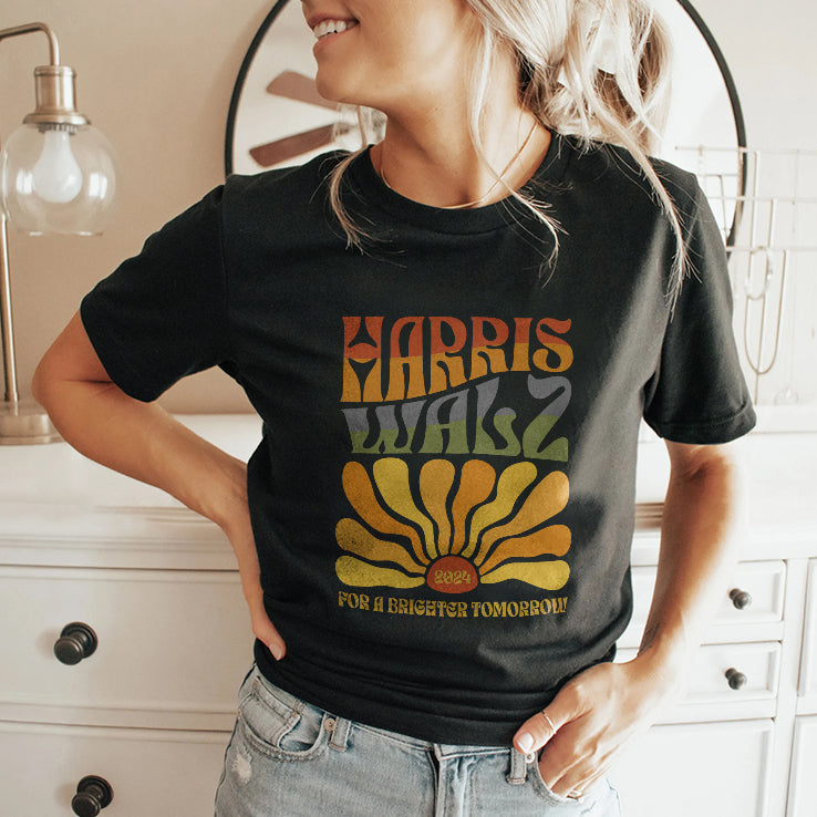Harris And Walz 2024 For A Brighter Tomorrow T Shirt