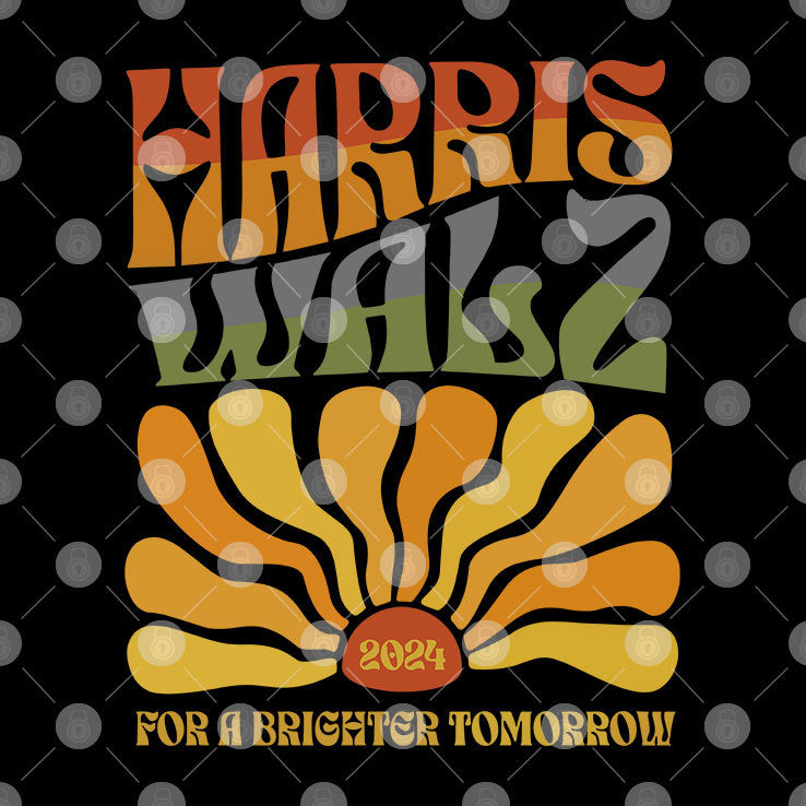 Harris And Walz 2024 For A Brighter Tomorrow T Shirt