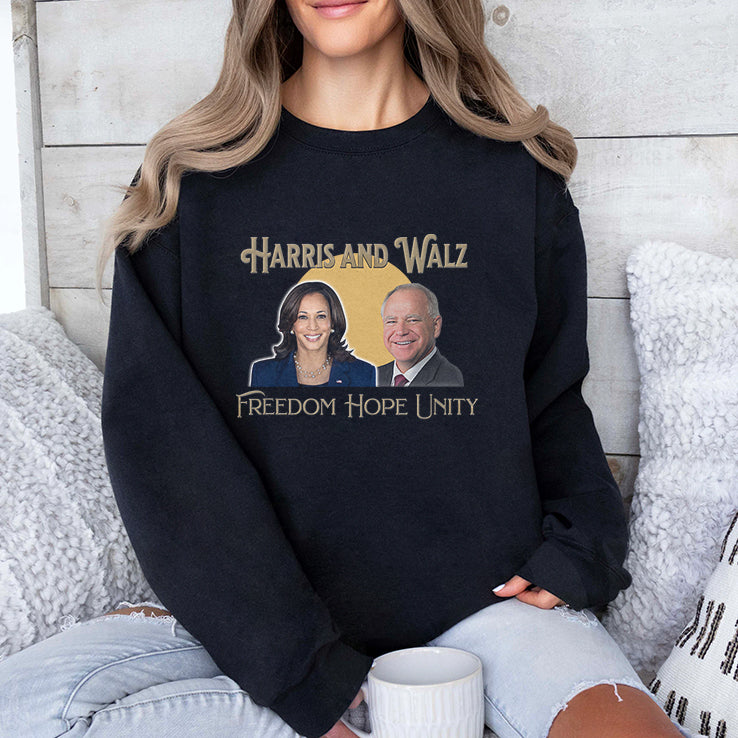 Harris And Walz Freedom Hope Unity T Shirt