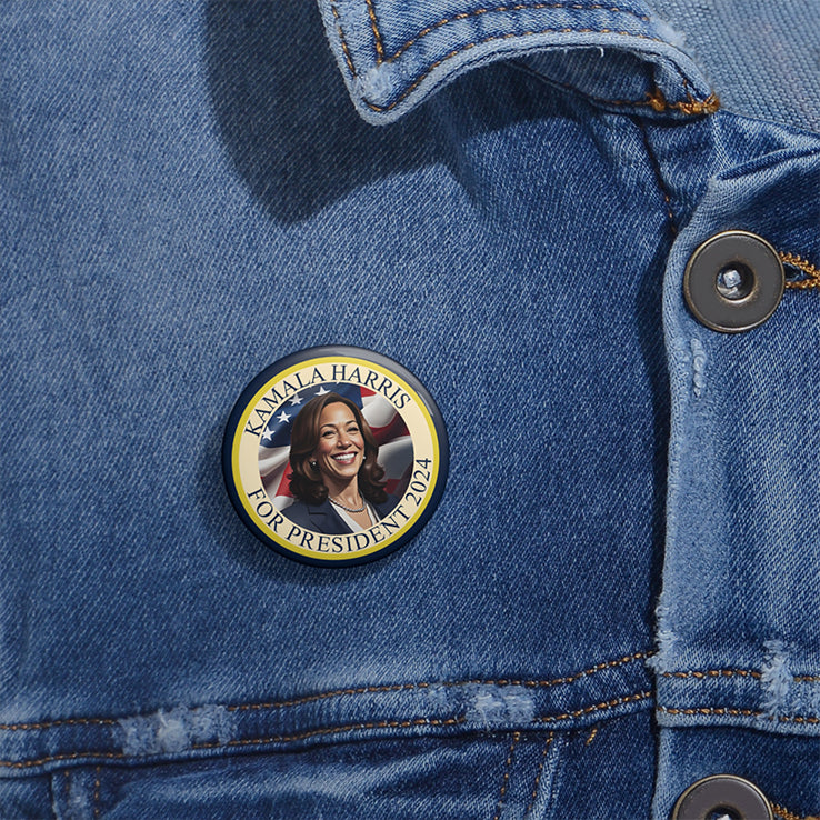 Kamala Harris For President 2024 Custom Pin Buttons