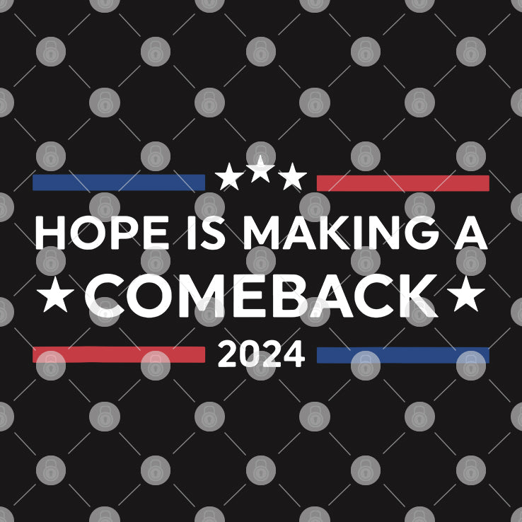 Harris Walz 2024 Hope Is Making A Comeback T Shirt