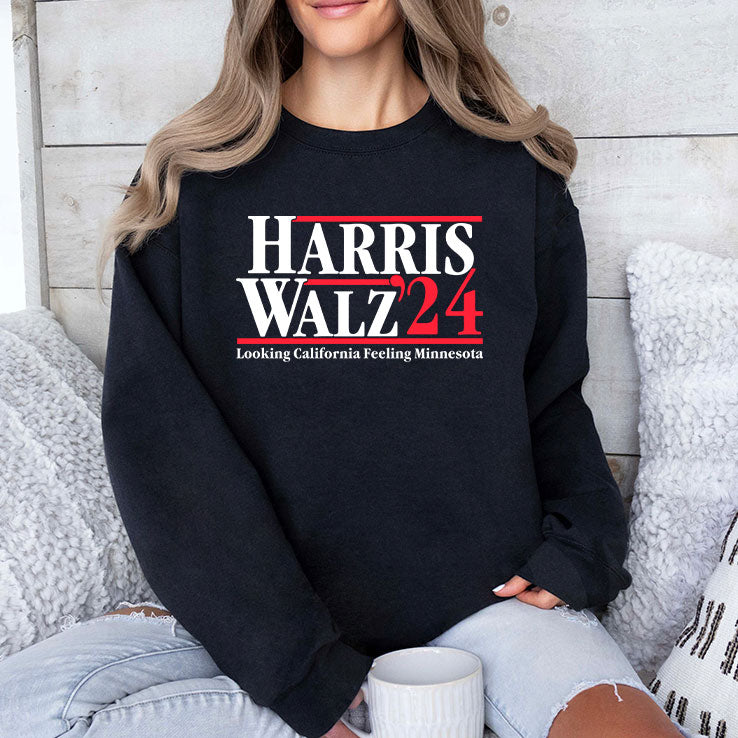 Harris Walz 2024 Looking California Feeling Minnesota Shirt