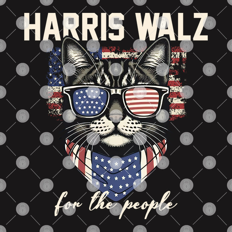 Harris Walz Cat Lady For The People Shirt