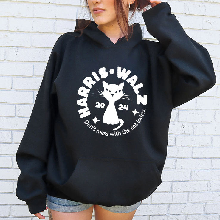 Harris Walz Don’t Mess With The Cat Ladies 2024 Shirt