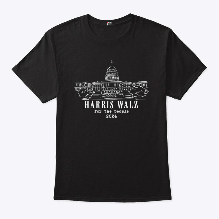 Harris Walz For The People 2024 White House Shirt