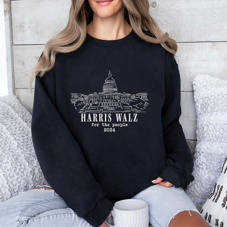 Harris Walz For The People 2024 White House Shirt