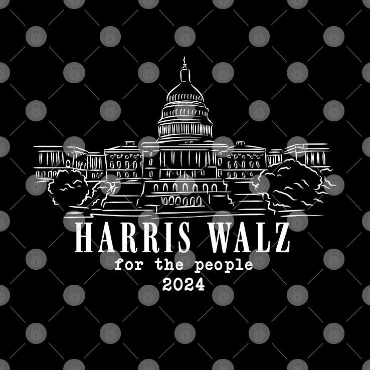 Harris Walz For The People 2024 White House Shirt