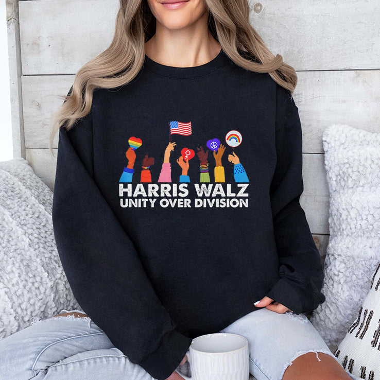 Harris Walz Unity Over Division T Shirt