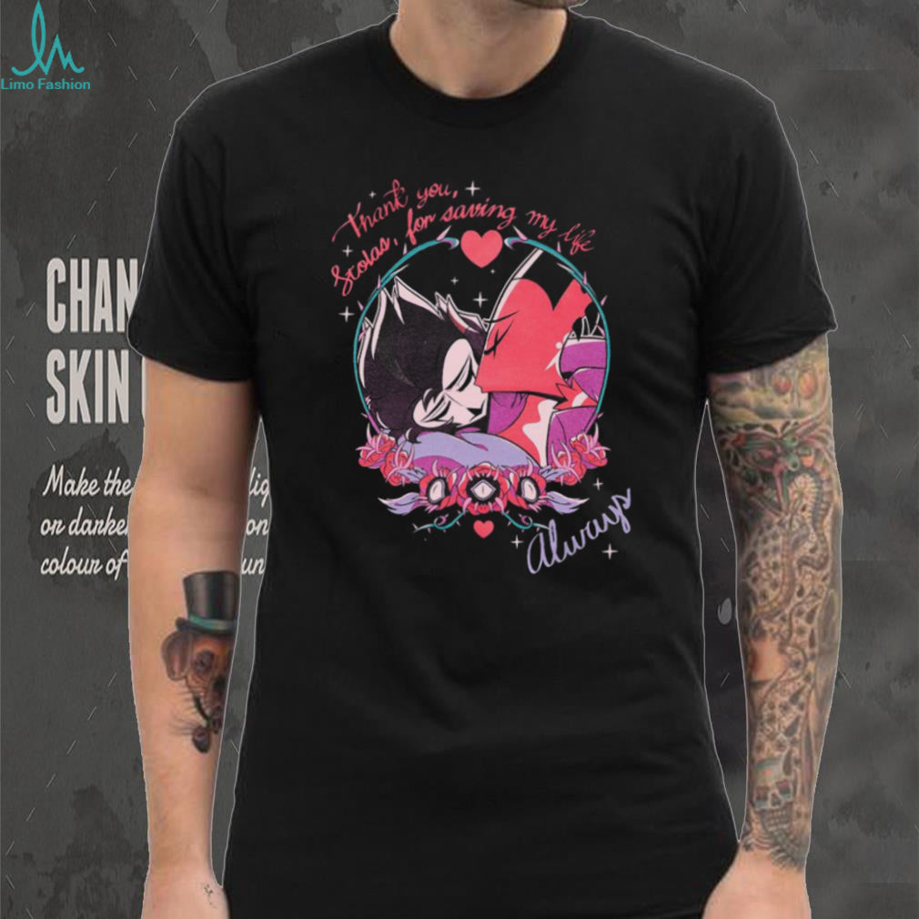 Hazbin Hotel Stolas and Blitz Romantic Quote Graphic T Shirt