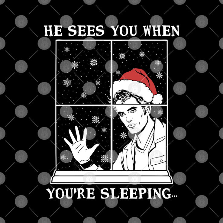 He Sees You When You’re Sleeping Christmas Shirt