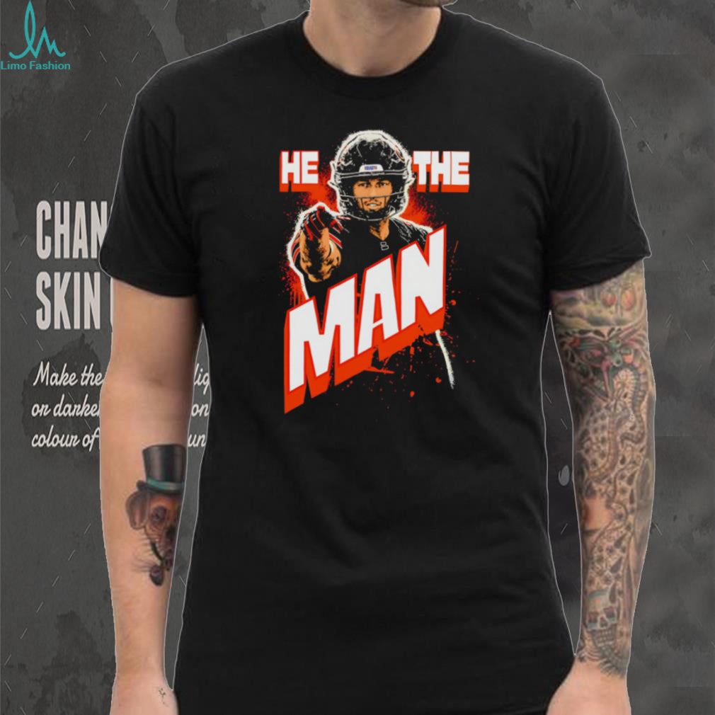 He The Man Baker Mayfield Tampa Bay Football Fans Vintage Style Men T Shirt