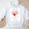 Heart Harmony Musical Notes and Thorns Graphic T Shirt
