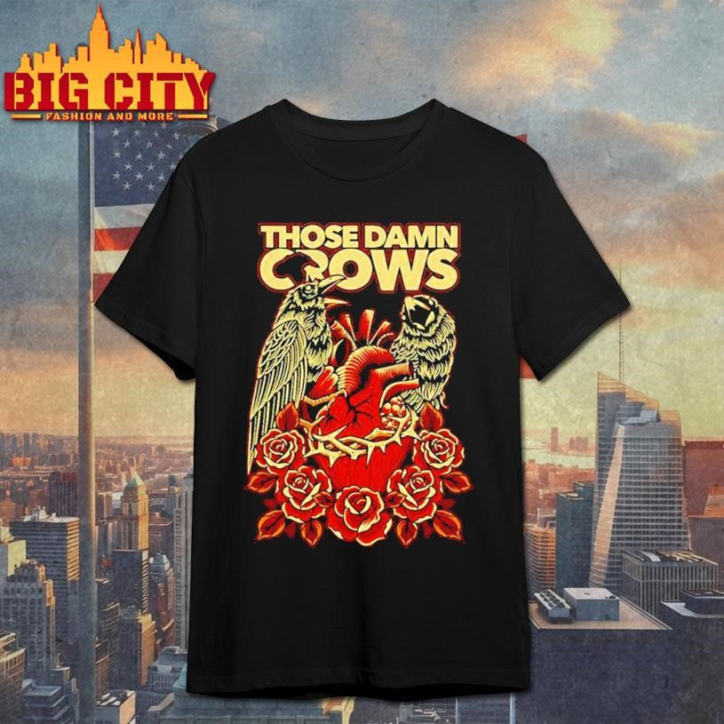 Heart &amp; Roses Crow NEW Valentine Shirt