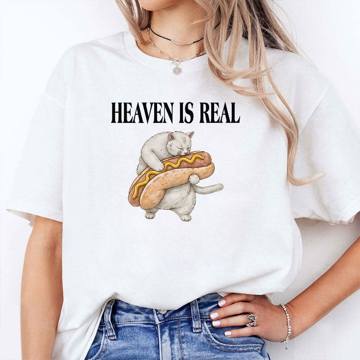 Heaven Is Real Hot Dog T Shirt