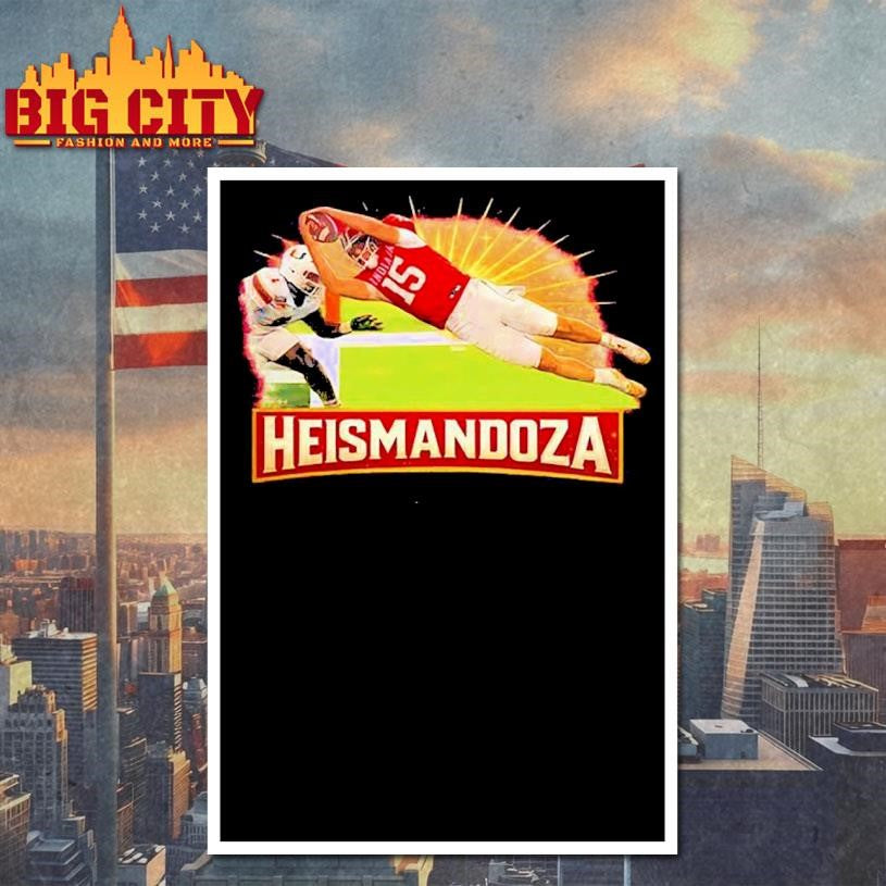 Heismandoza Superhero Fernando Fanatics IU Football Fernando Mendoza Shirt