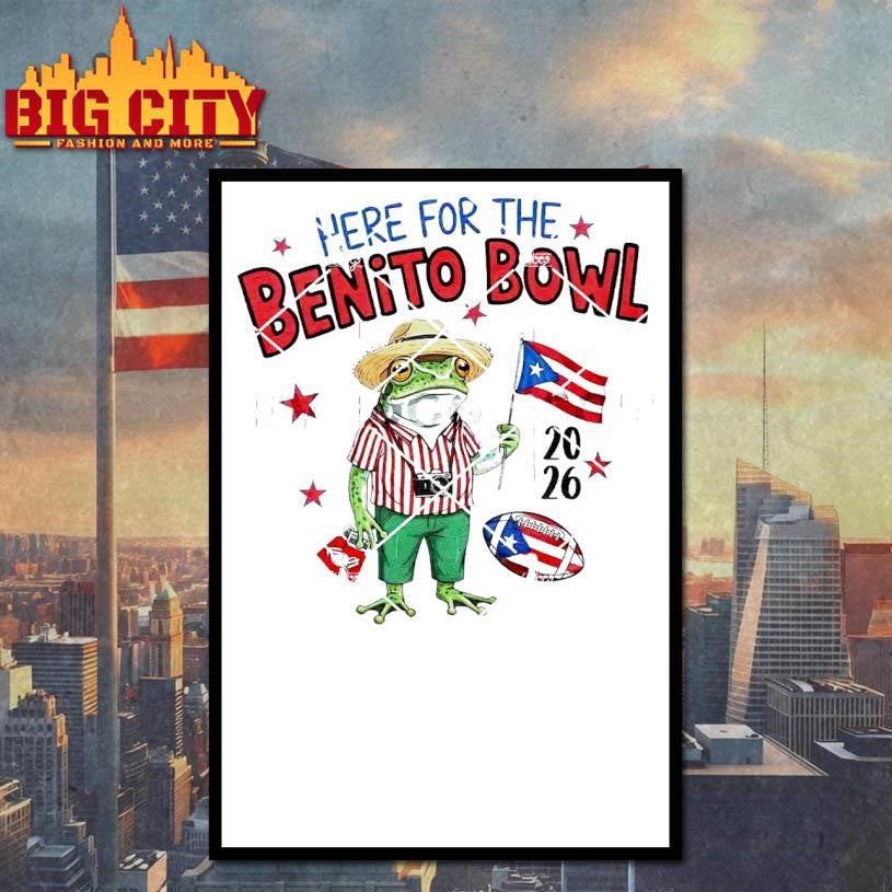 Here For The Benito Bowl Puerto Rican Shirt